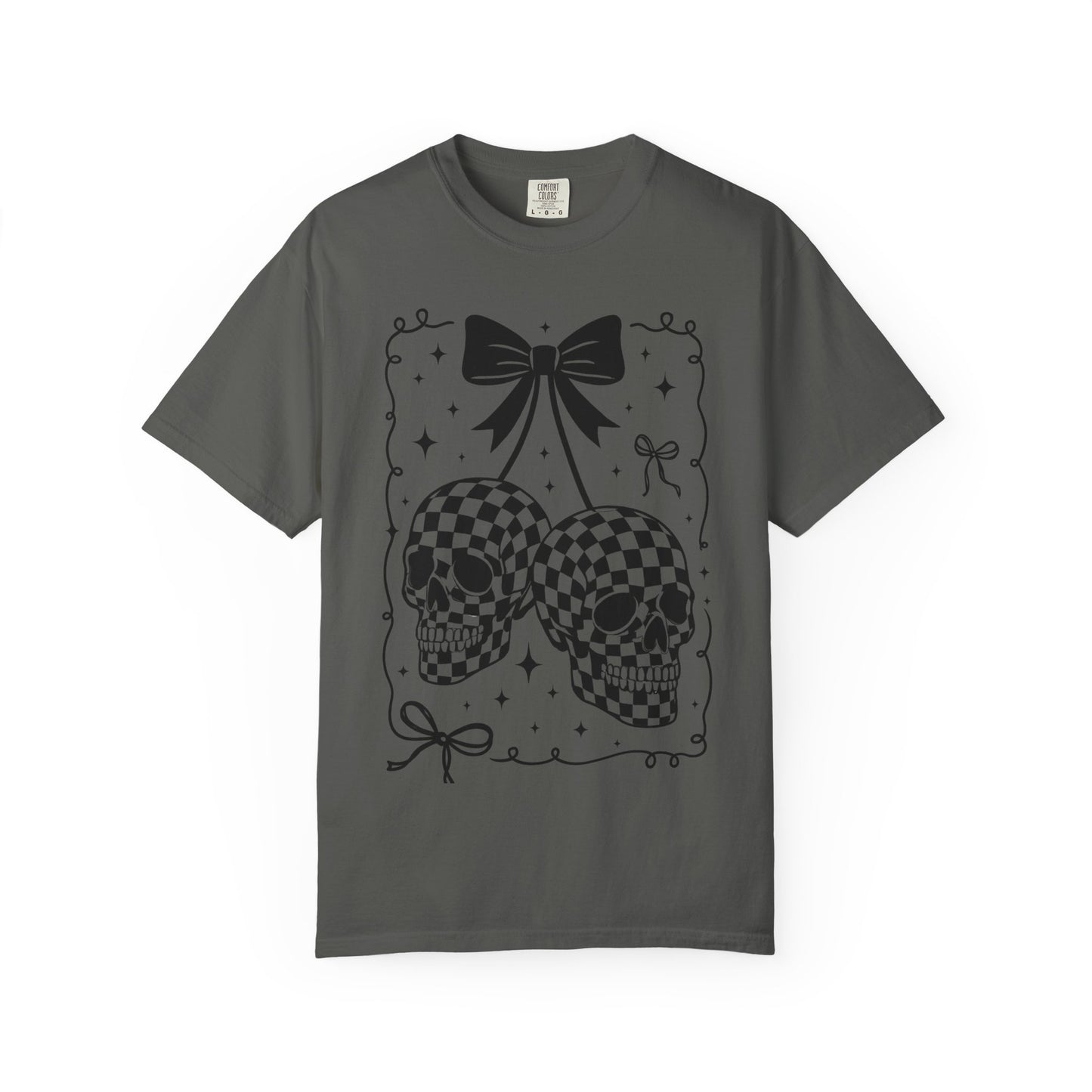 Skull Bow T-Shirt Comfort Color