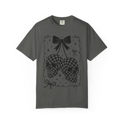 Skull Bow T-Shirt Comfort Color