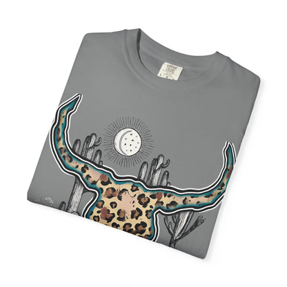 Desert Chic Leopard Longhorn T-Shirt