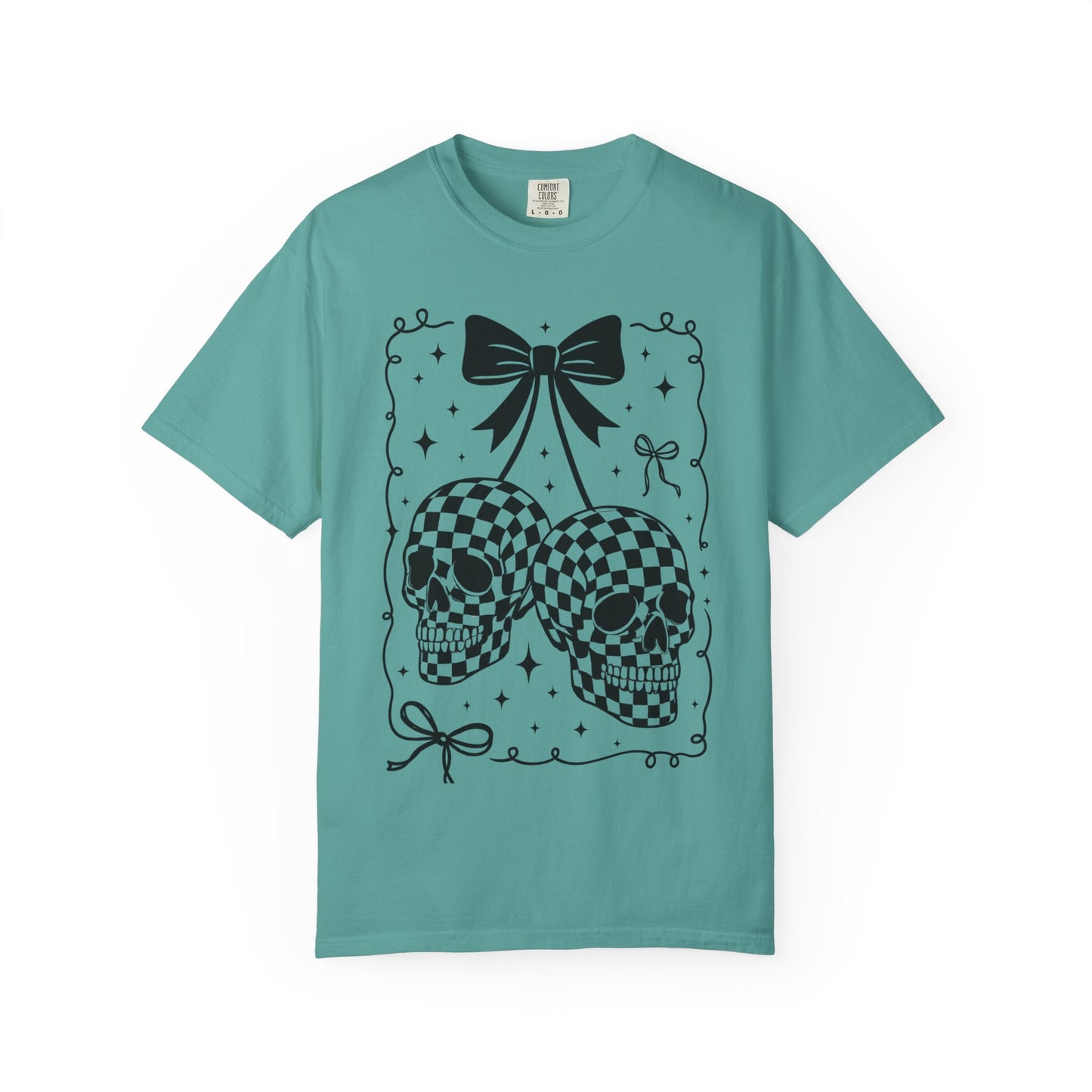 Skull Bow T-Shirt Comfort Color