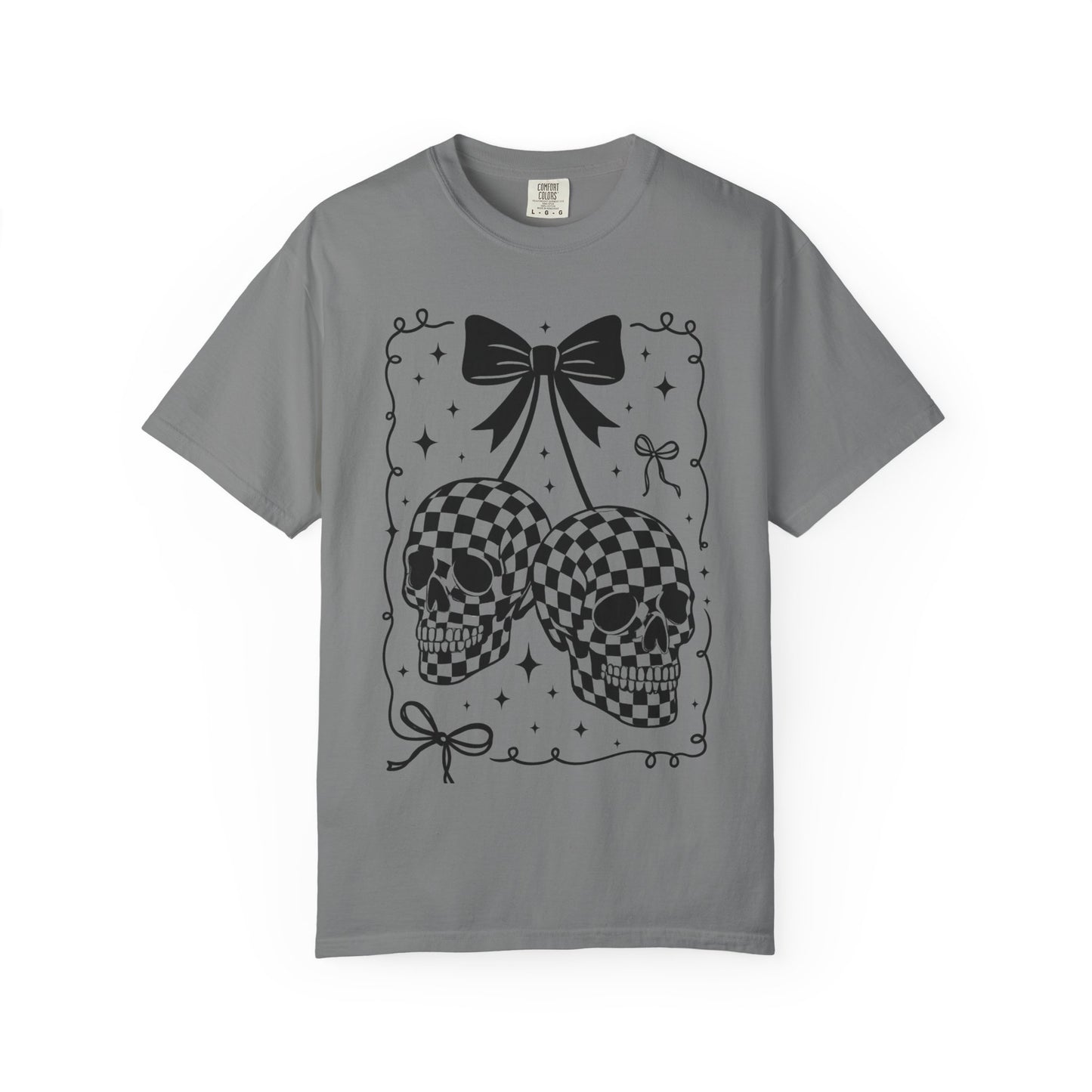 Skull Bow T-Shirt Comfort Color