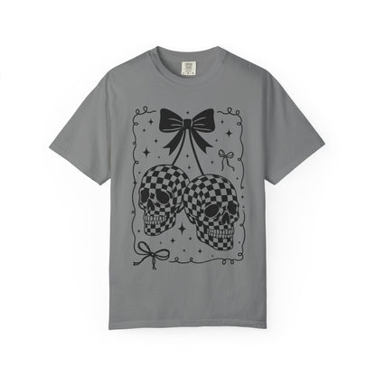 Skull Bow T-Shirt Comfort Color