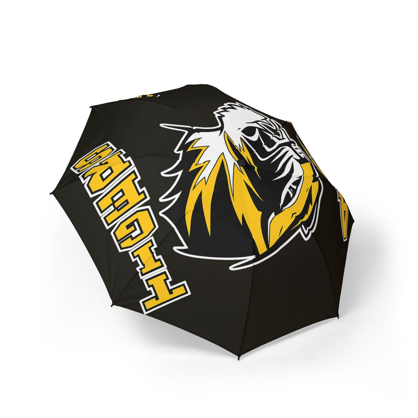 Tigers Sports Foldable Umbrella – Semi‑Automatic Team Logo Rain Shield