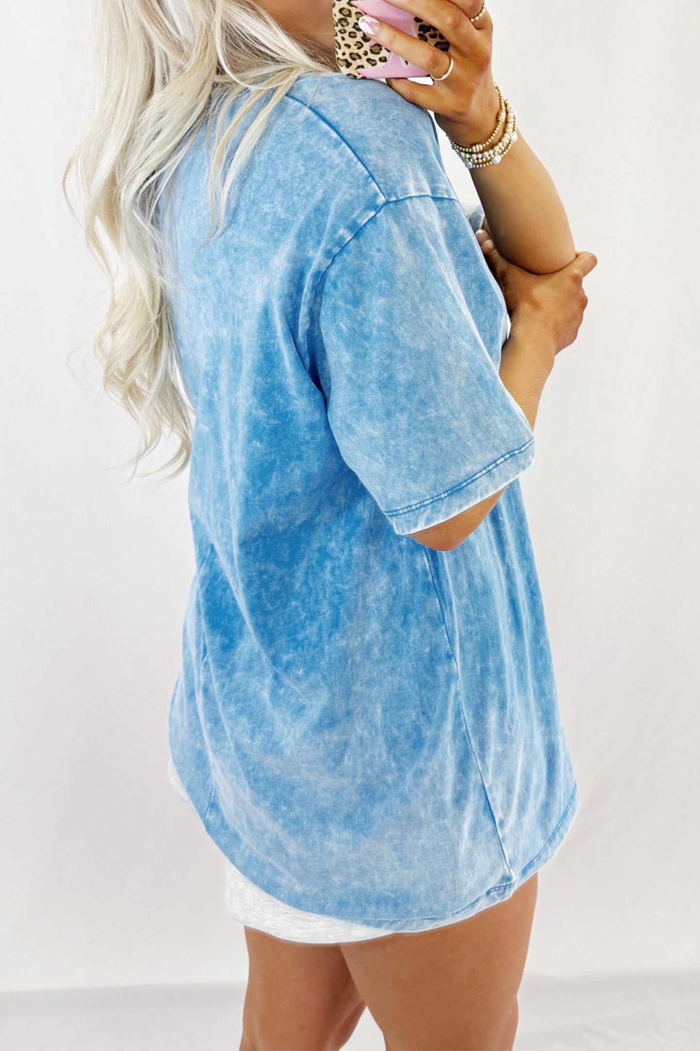 Blue USA graphic tee