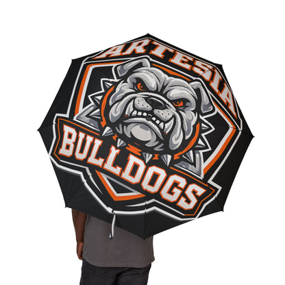 Bulldogs Logo Foldable Umbrella — Semi-Automatic Compact Rain Shield