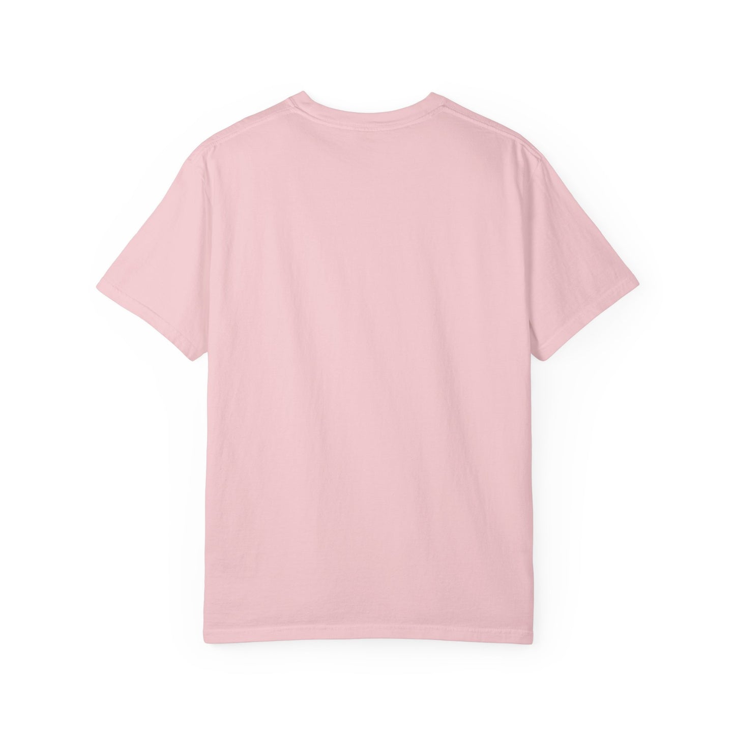 Checkerboard Pop Graphic T-Shirt — Colorful Retro Text Design