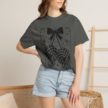 Skull Bow T-Shirt Comfort Color