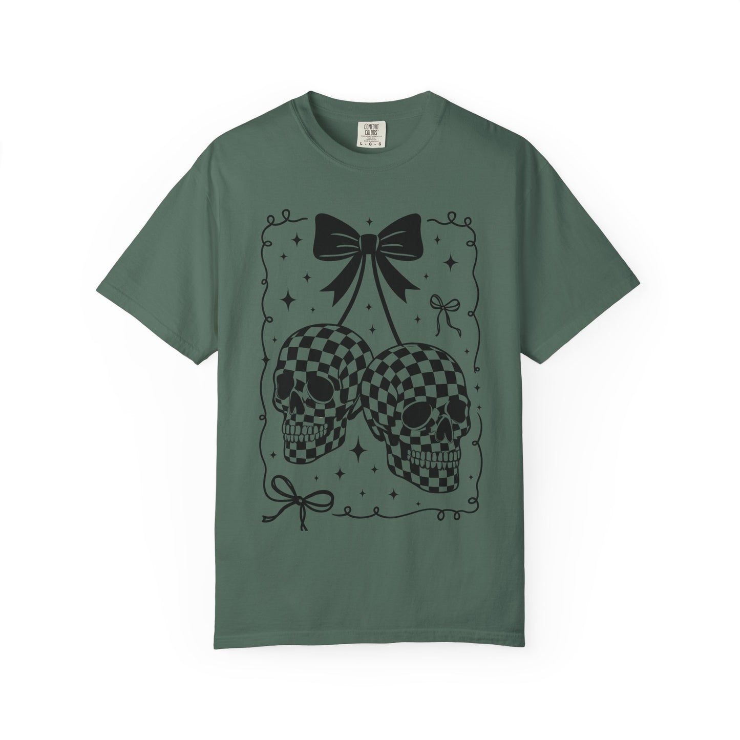 Skull Bow T-Shirt Comfort Color