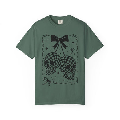 Skull Bow T-Shirt Comfort Color