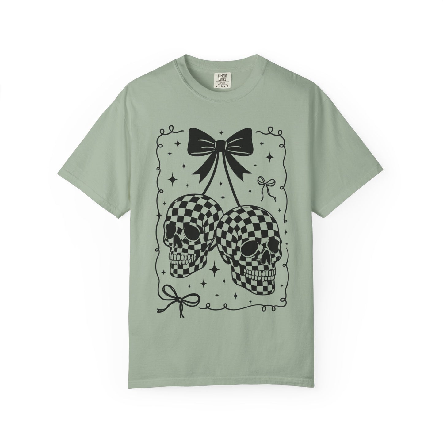 Skull Bow T-Shirt Comfort Color