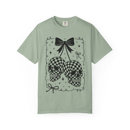 Skull Bow T-Shirt Comfort Color