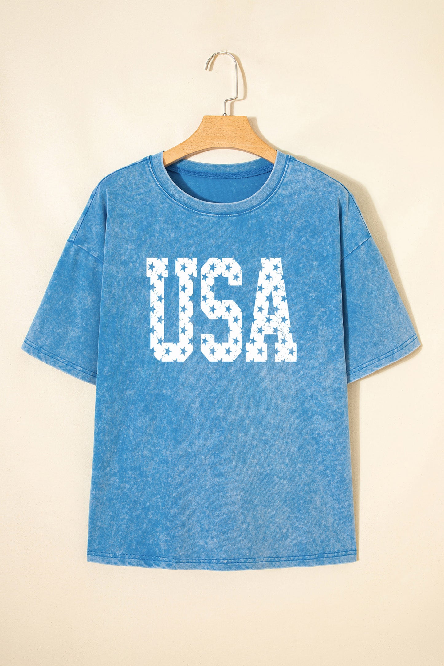 Blue USA graphic tee