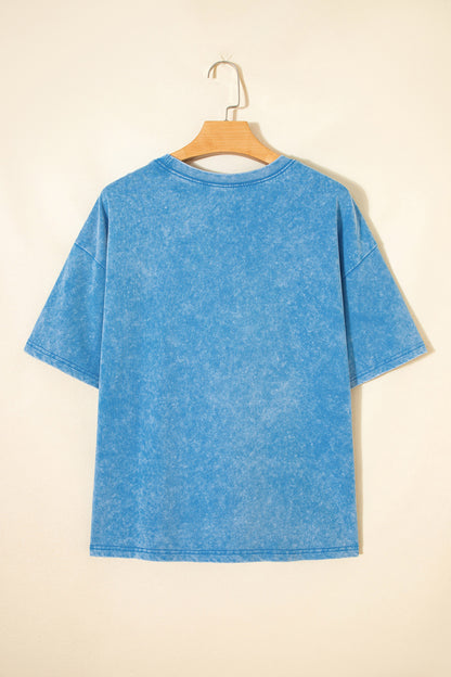 Blue USA graphic tee